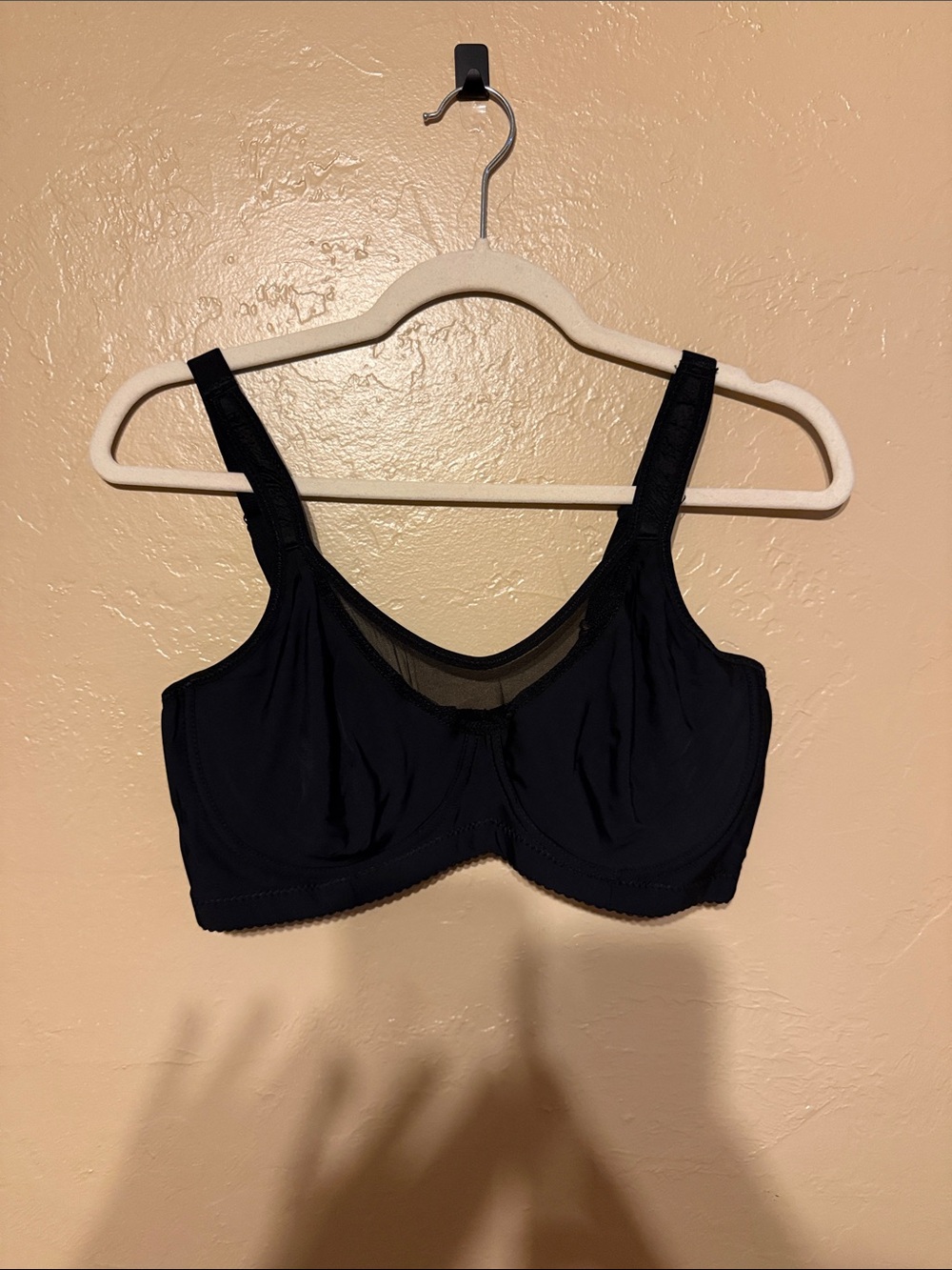 Women's Full Coverage Black Support Bra